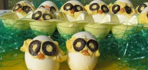 Cooking with Kids: Hatching “wide-eyed” Chicks (Deviled Eggs)