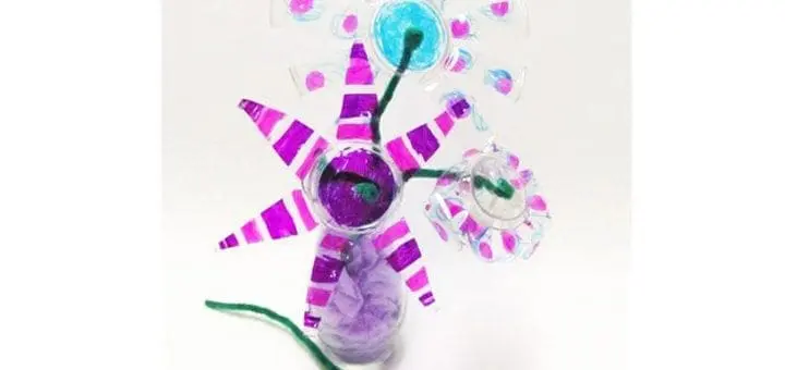Shrinking Cup Flower Sculptures