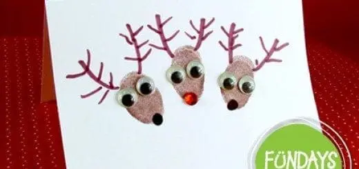 Fingerprint Reindeer Cards Fun and Functional