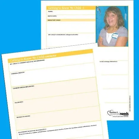 Teacher's cheat sheet about my child