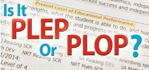 Is It PLEP Or PLOP? for Present Level of Performance