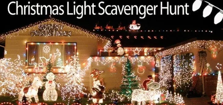 Christmas Light Scavenger Hunt