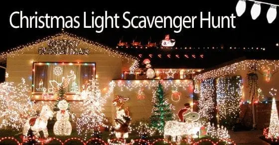 Christmas Light Scavenger Hunt
