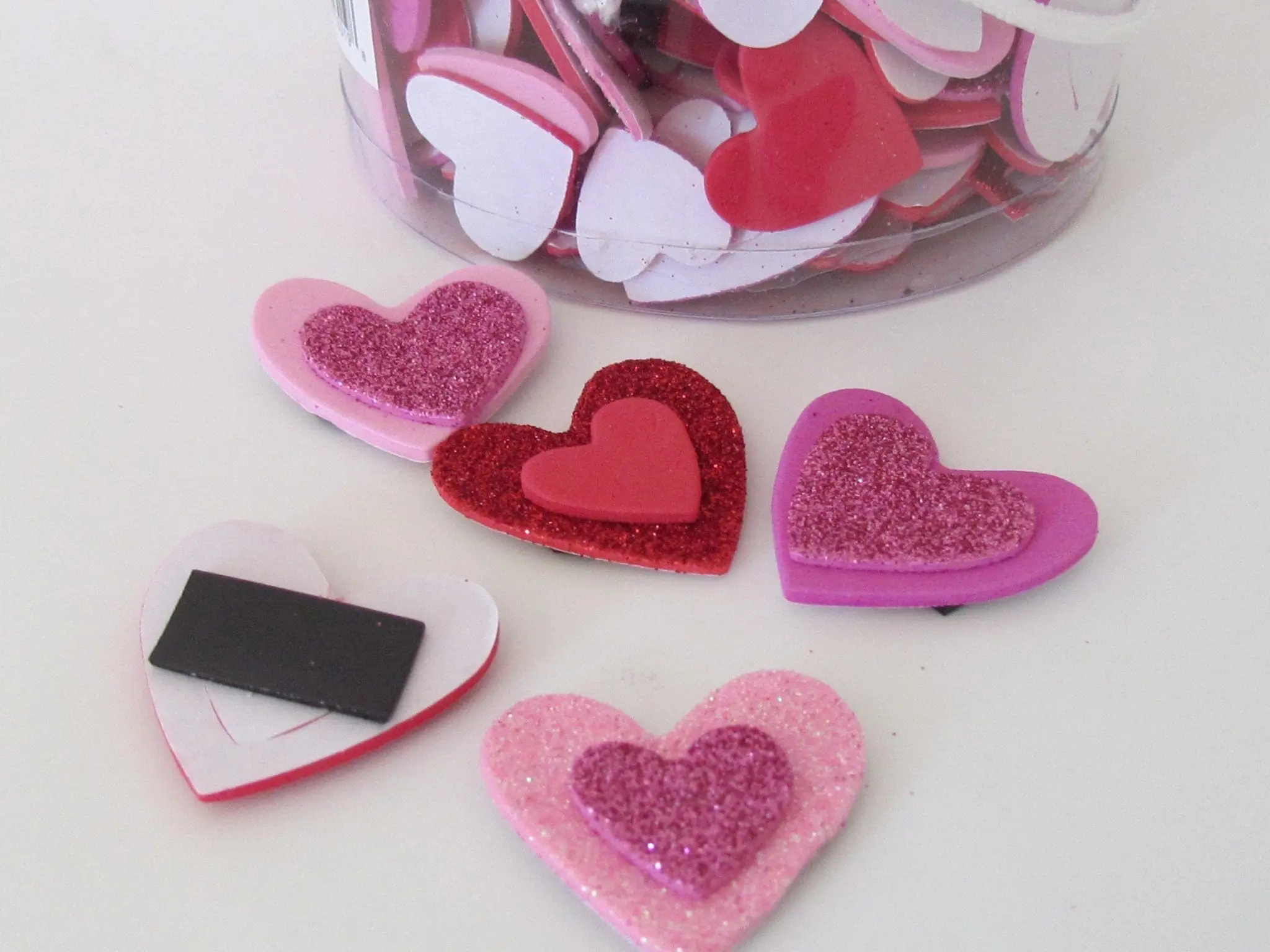 diy craft heart magnets