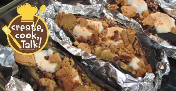 Cooking with Kids: Campfire Banana Boats at Home