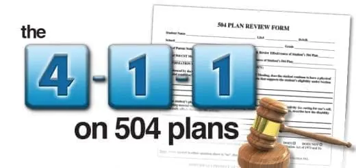 The 4-1-1 on 504 Plans