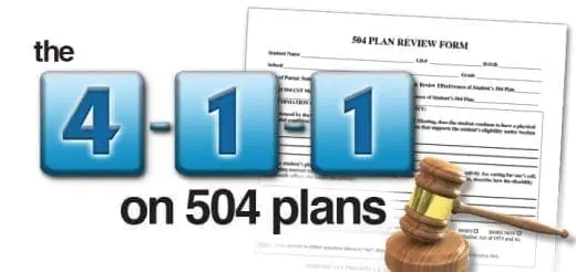 The 4-1-1 on 504 Plans