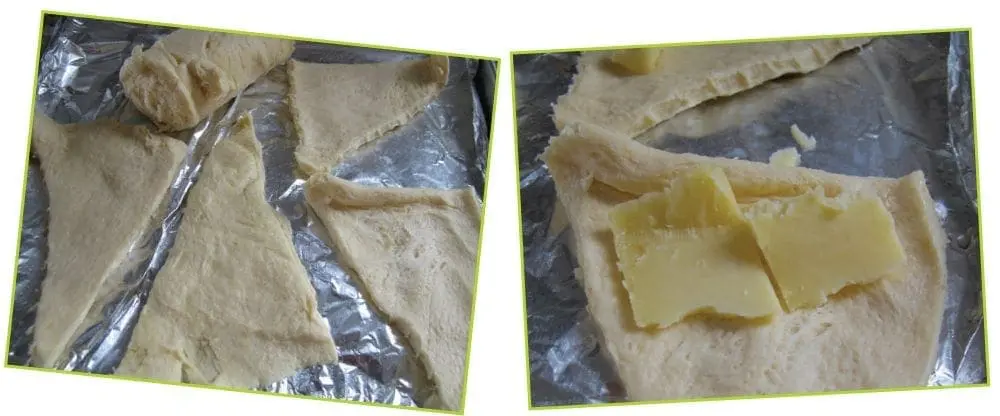 Ham and Cheese Croissants Step 1-2