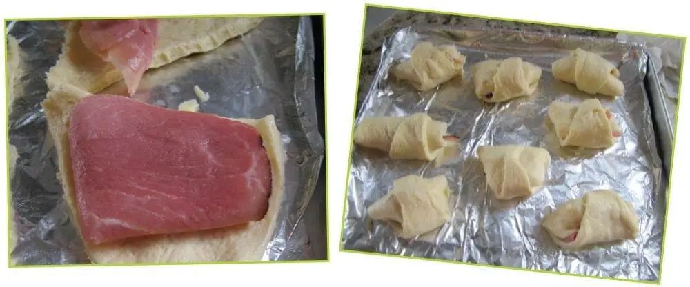 Ham and Cheese Croissants Step 3-4