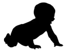 baby silhouette