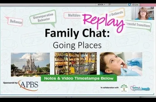 Family Chat Going Places: Improving Outings with Positive Behavior Supports