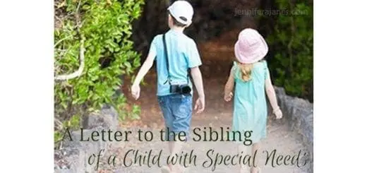 A Letter to the Sibling of a Child with Special Needs