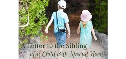 A Letter to the Sibling of a Child with Special Needs