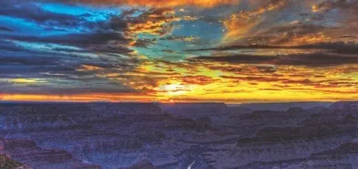 Colorful Sunset Over the Grand Canyon