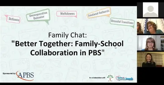 Family Chat Better Together Family School-Collaboration in PBS