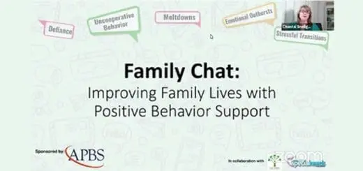 Family Chat Improving Lives with Positive Behavior Support PBS