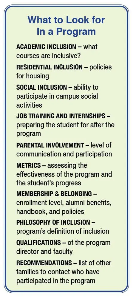 What to Look for In a Program