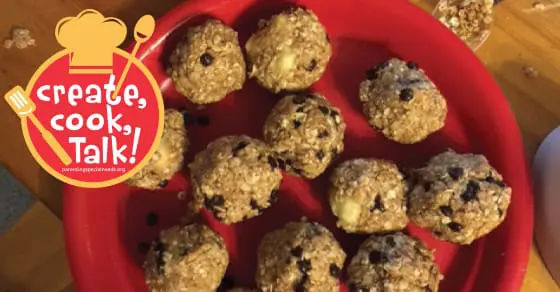 Cooking With Kids No Bake Fig and Banana Granola Bites
