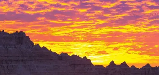 Mommys Timeout Sunrise in Badlands National Park