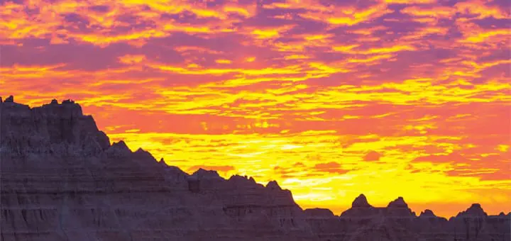 Mommys Timeout Sunrise in Badlands National Park