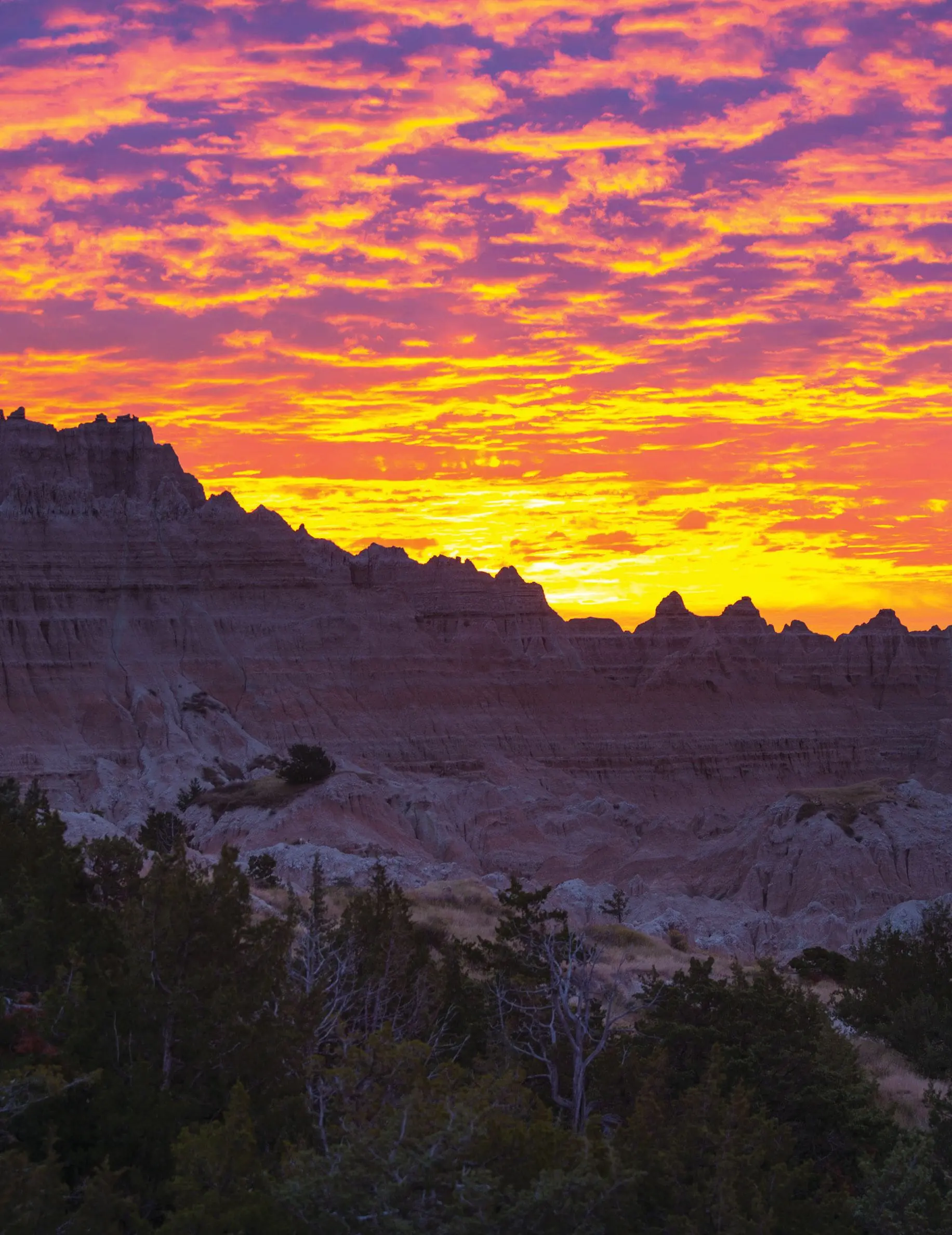 Sunrise in Badlands National Park