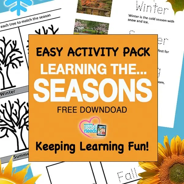 Easy Activity Pack Learning the Seasons