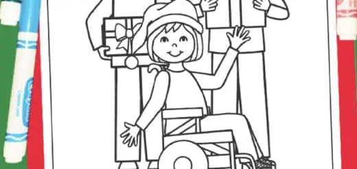 Inclusive Christmas Coloring Pages Free Download