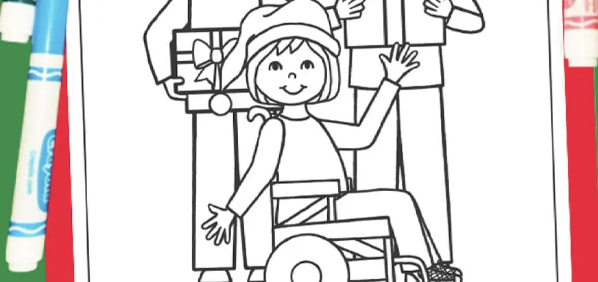 Inclusive Christmas Coloring Pages Free Download