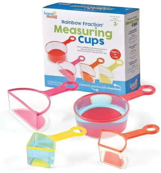 hand2mind Rainbow Fraction Measuring Cups
