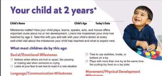 Nice to Know Identifying Developmental Markers