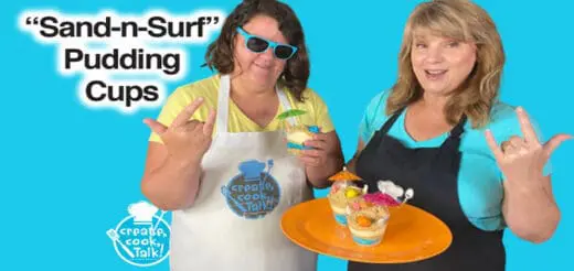 Create, Cook, Talk Sand-n-Surf Pudding Cups