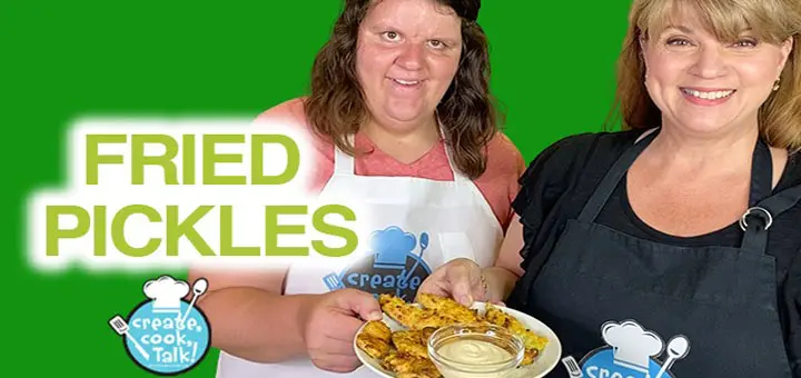 Create, Cook, Talk: Fried Pickles Oven Baked Low Carb