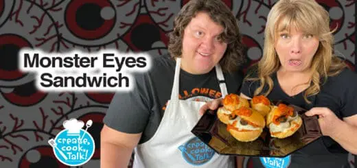 Create, Cook, Talk Monster Eyes Sandwich