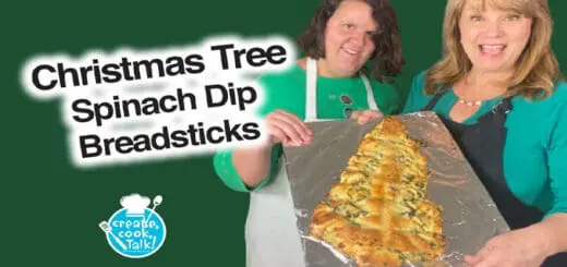Create, Cook, and Talk Christmas Spinach Dip Breadsticks