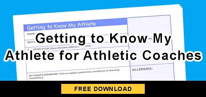 Getting to Know My Athlete for Athletic Coaches