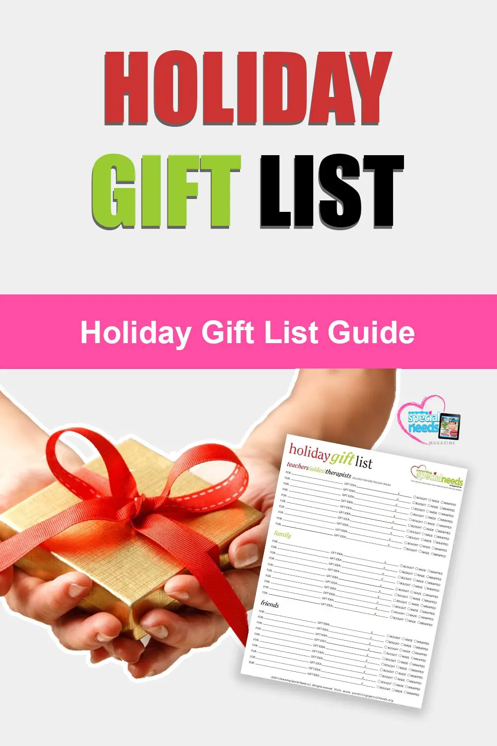 Holiday Gift List Guide Download Cover