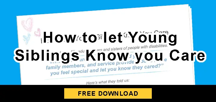 How to let Young Siblings Know you Care