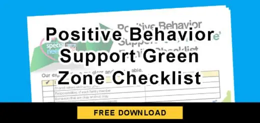 Positive Behavior Support Green Zone Checklist