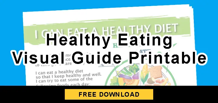 Healthy Eating Visual Guide Printable