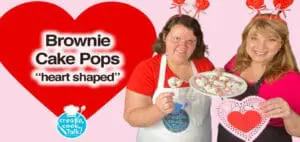 Create, Cook, Talk Heart Shaped Brownie Cake Pops