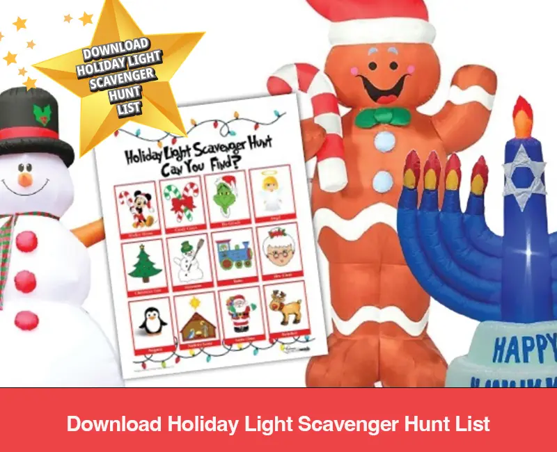 Holiday Light Scavenger Hunt