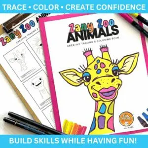 EZY Trace Zany Zoo Animals – Trace, Color & Create Confidence