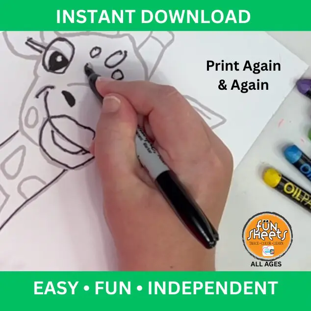 EZY Trace Zany Zoo Animals – Trace, Color & Create Confidence - Image 4