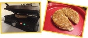 Easy Cheesy Grilled Waffles Step 3-4