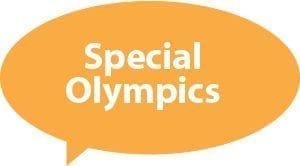 Get Active Text Bubble Special Olympics