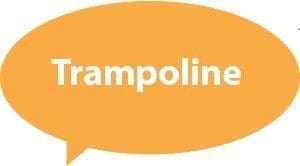 Get Active Text Bubble Trampoline