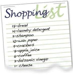 Shopping List