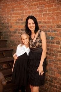 “Fall of 2013, Grace is 9 years old, having a fun moment with her mom”