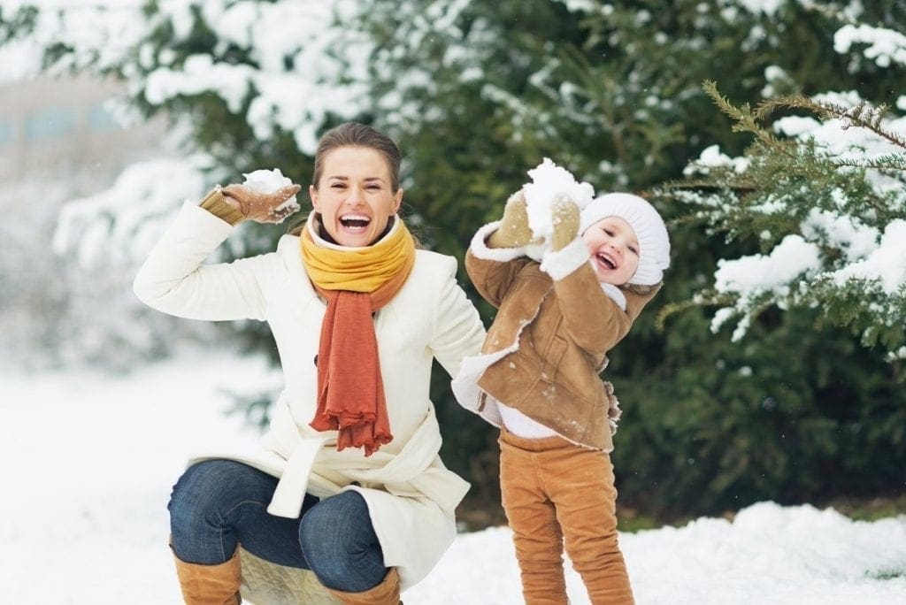 THROWING SNOW