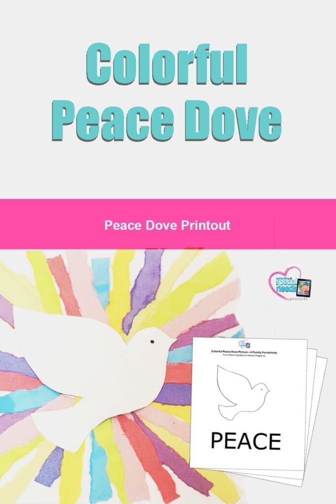 Colorful Peace Dove